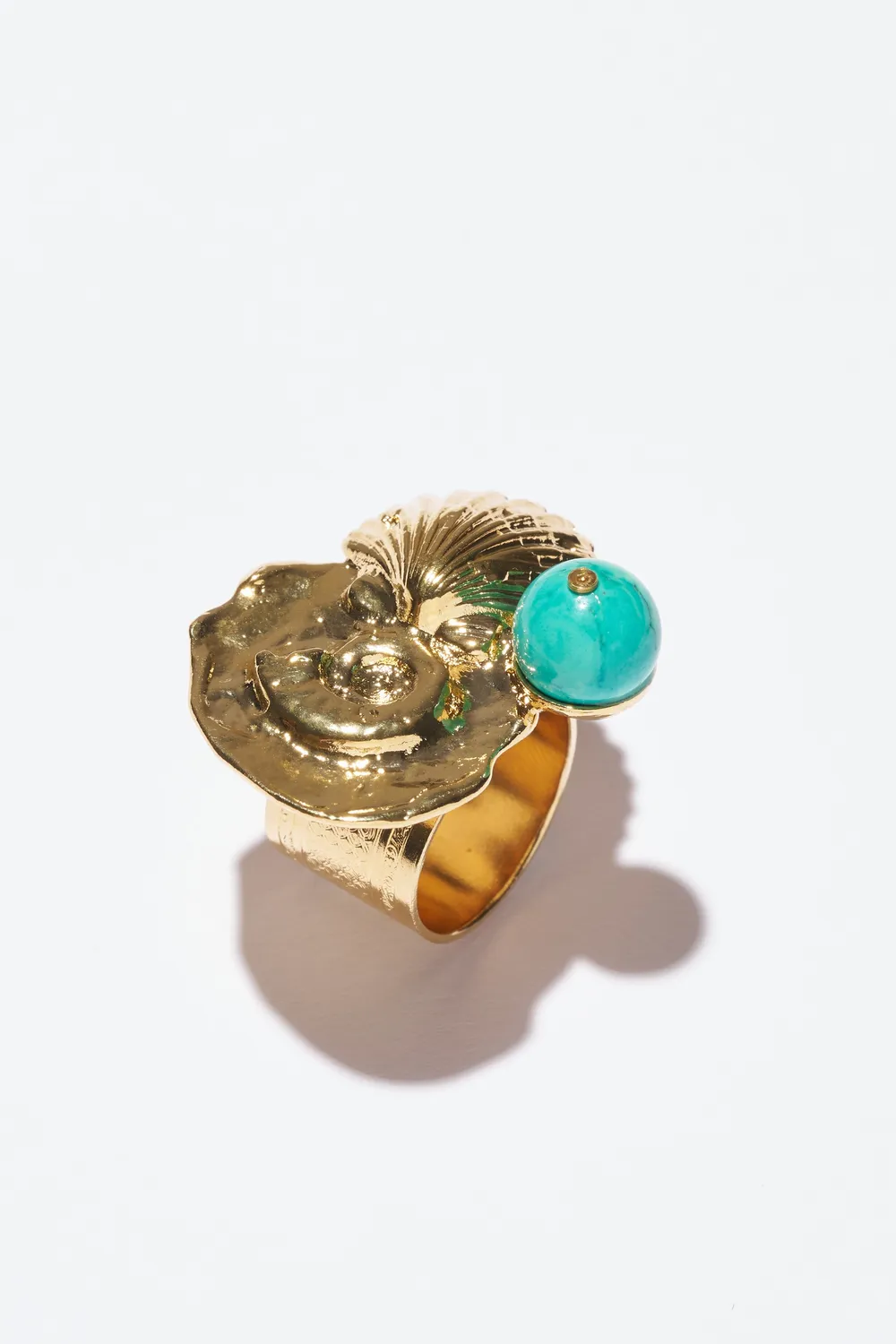 Philippe Ferrandis Minorca bague ajustable dorée créateur
