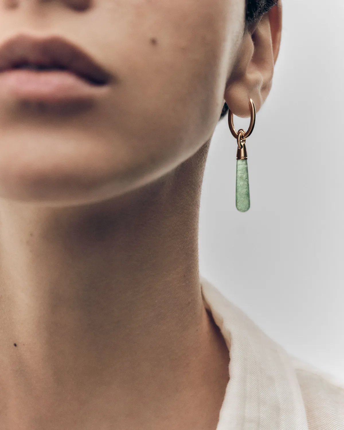 PDPAOLA Icons Jupiter mono boucle aventurine large
