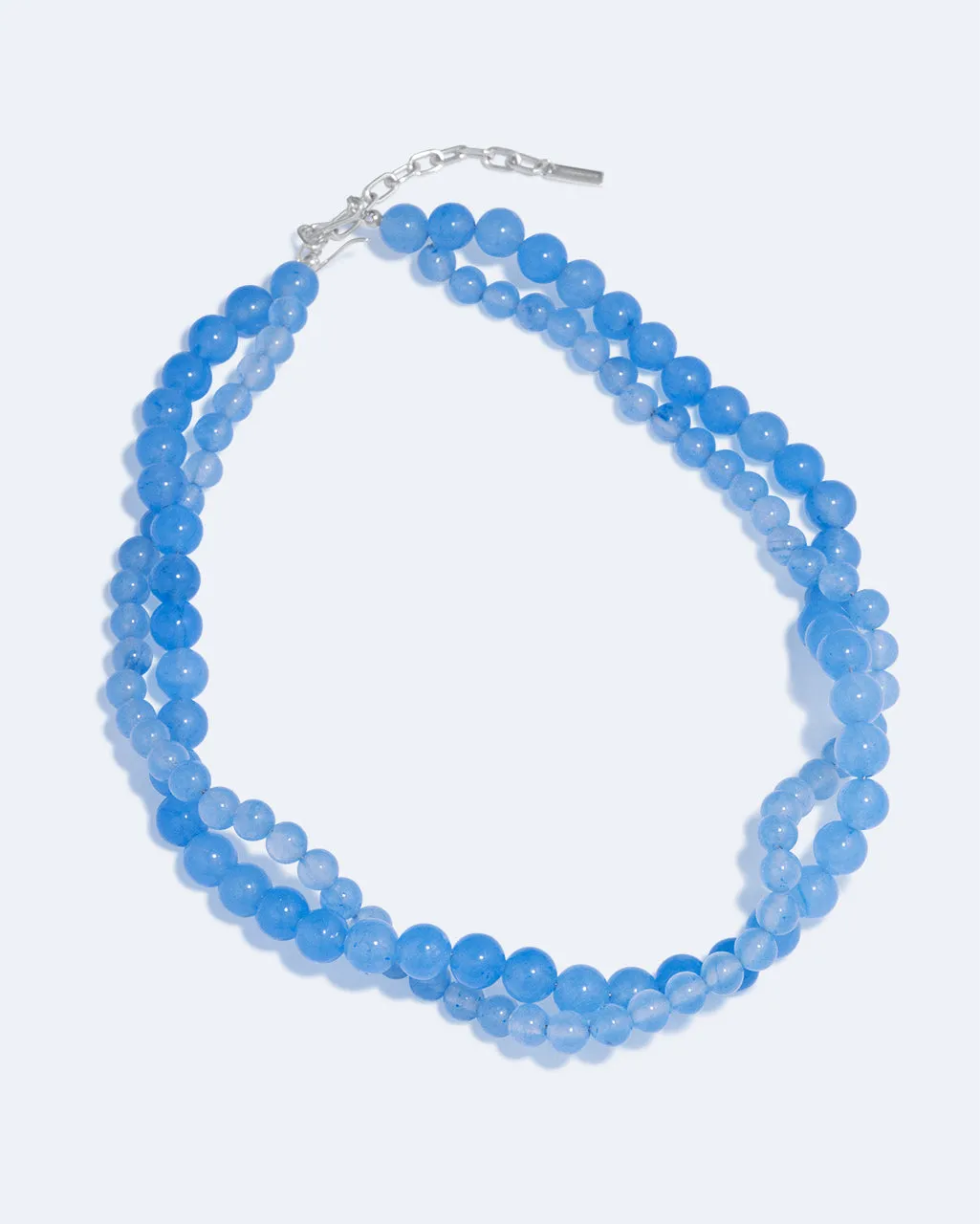 Completedworks Floe collier agate bleue argent recyclé