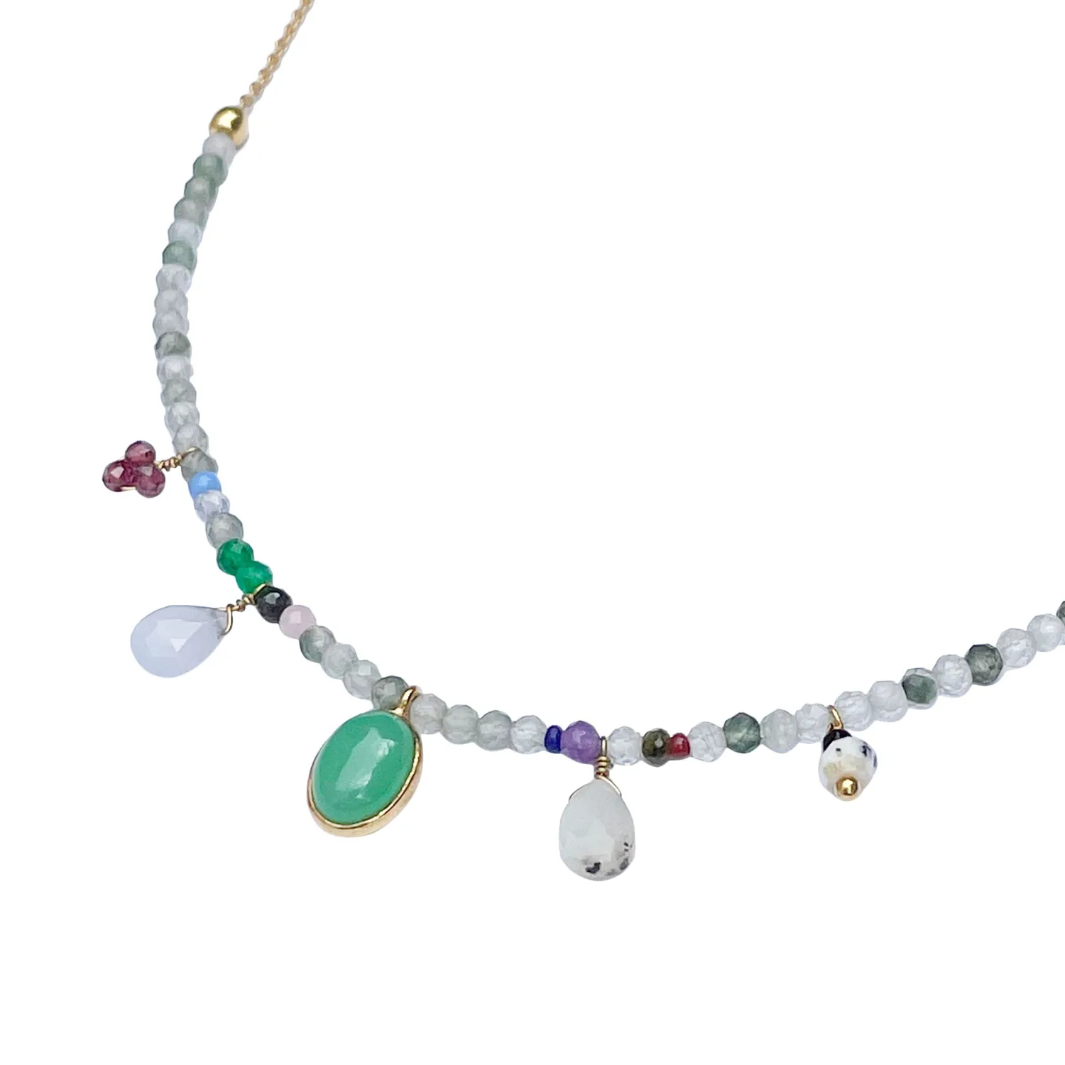 Le Fourbi de Capucine FDC182 collier grenat 39,5 cm
