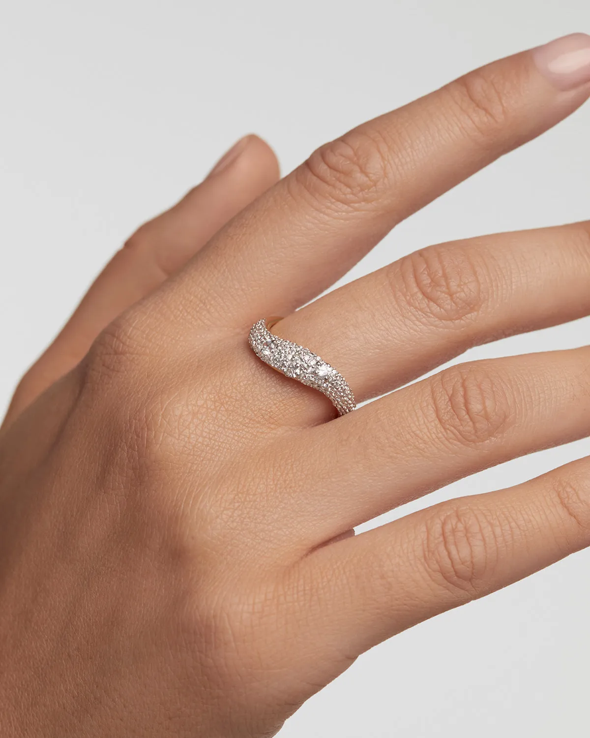 PDPAOLA Apollo bague or 18 ct diamants 0,62 ct