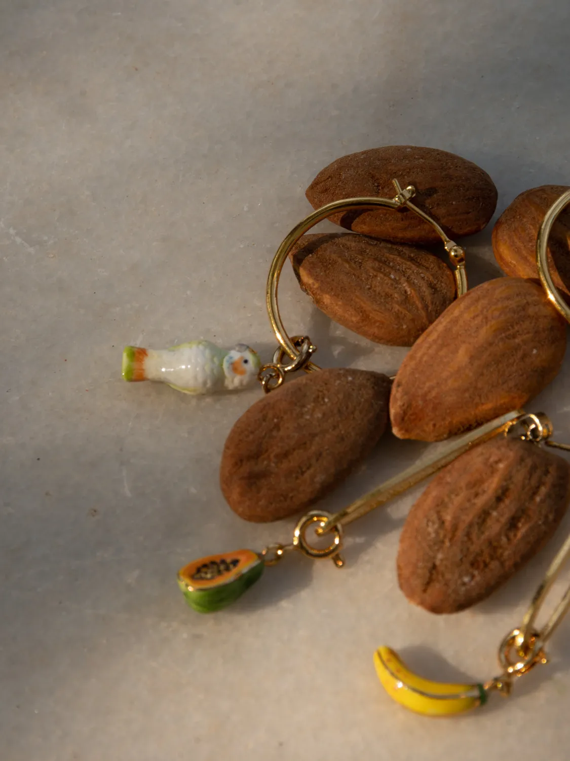 Nach Bijoux Banane charms porcelaine Mix and Match 1,3 cm