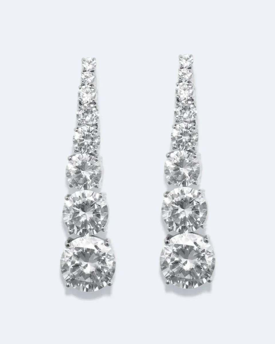 Completedworks Compliments boucles zirconia argent