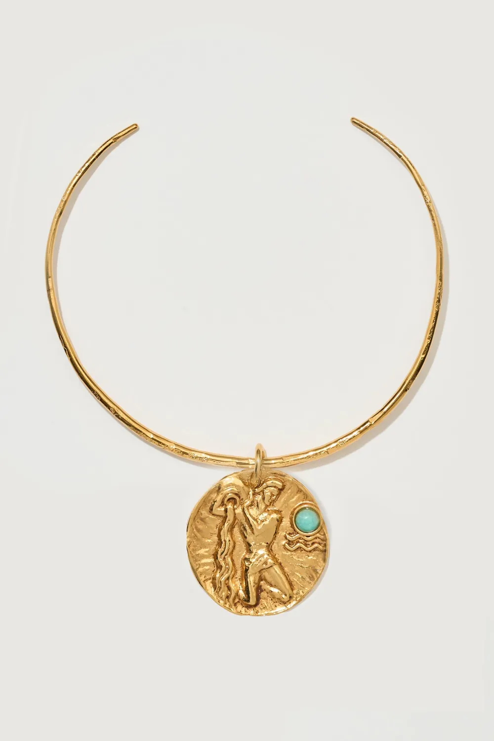 Philippe Ferrandis Astrochic collier torque médaille zodiaque