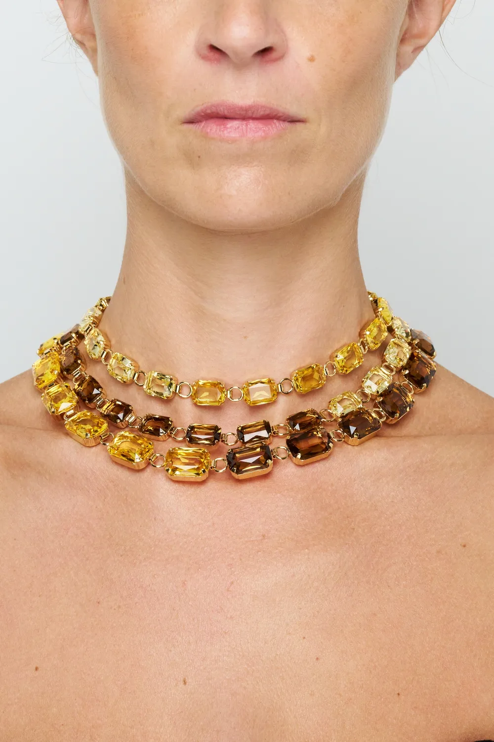 Philippe Ferrandis Baléares collier triple rang doré