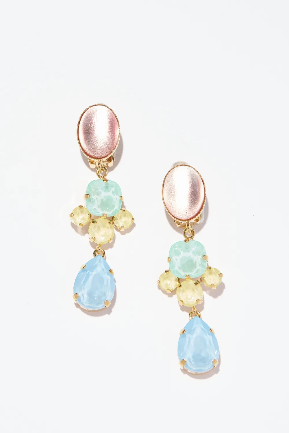 Philippe Ferrandis Sorbet boucles d’oreilles clips longues