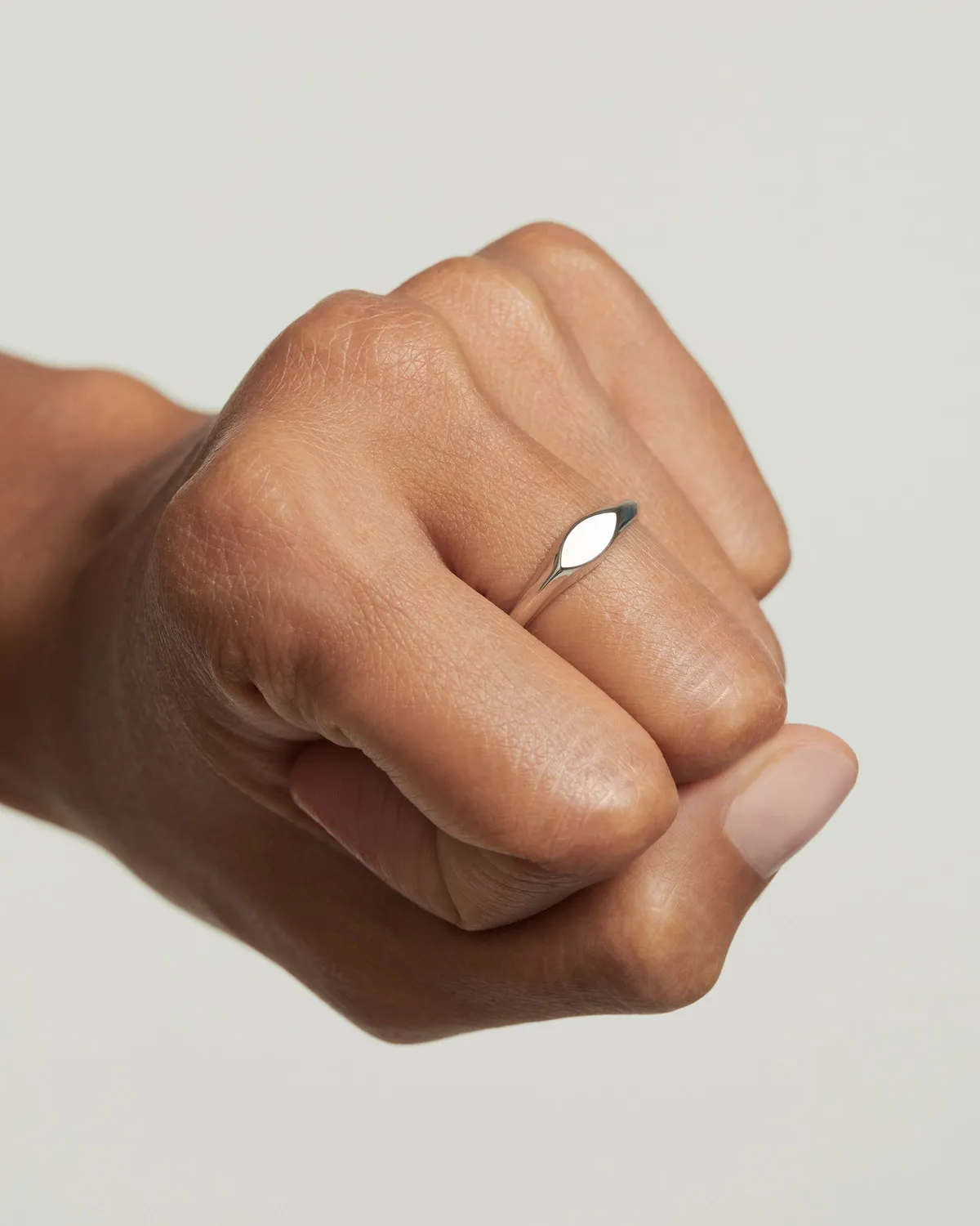 PDPAOLA Duke Stamp bague argent sceau