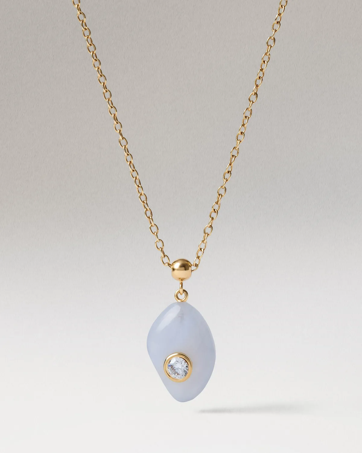 PDPAOLA Serenity breloque agate bleue