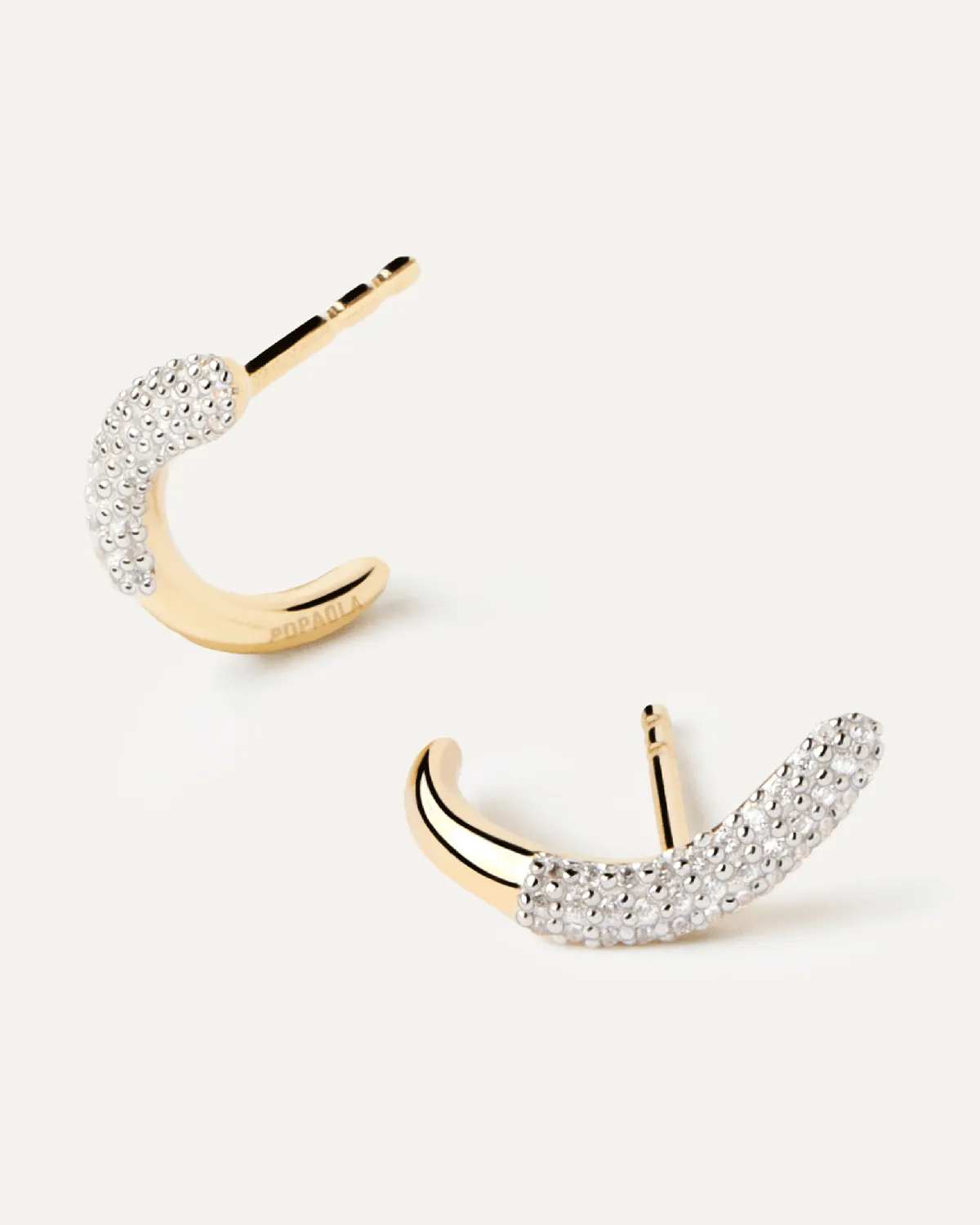 PDPAOLA Apollo boucles d’oreilles diamants or 18 carats 0,25 ct