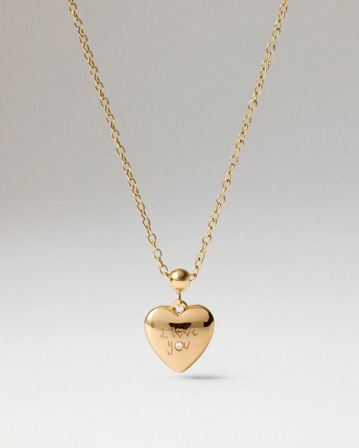 PDPAOLA Charms I Love You charm zirconia doré
