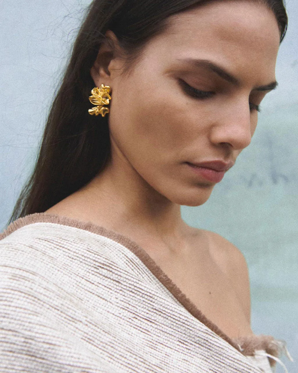 Completedworks Splotch boucles d’oreilles vermeil doré