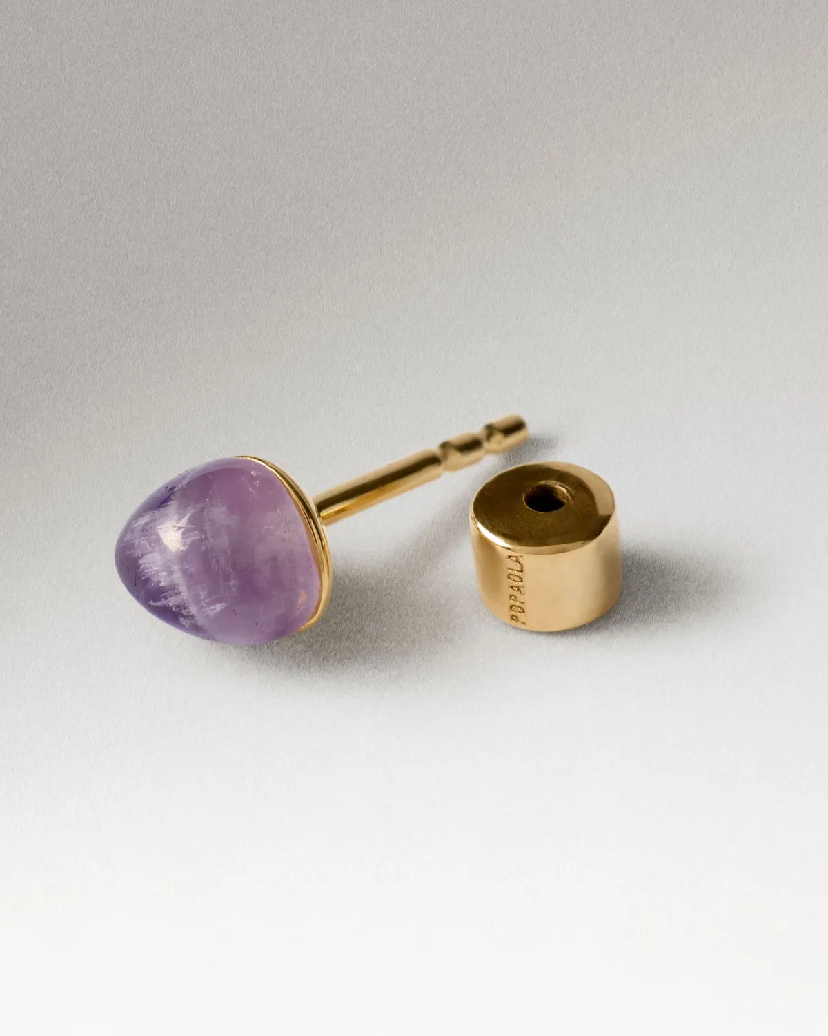 PDPAOLA Gravity améthyste piercing oreille or