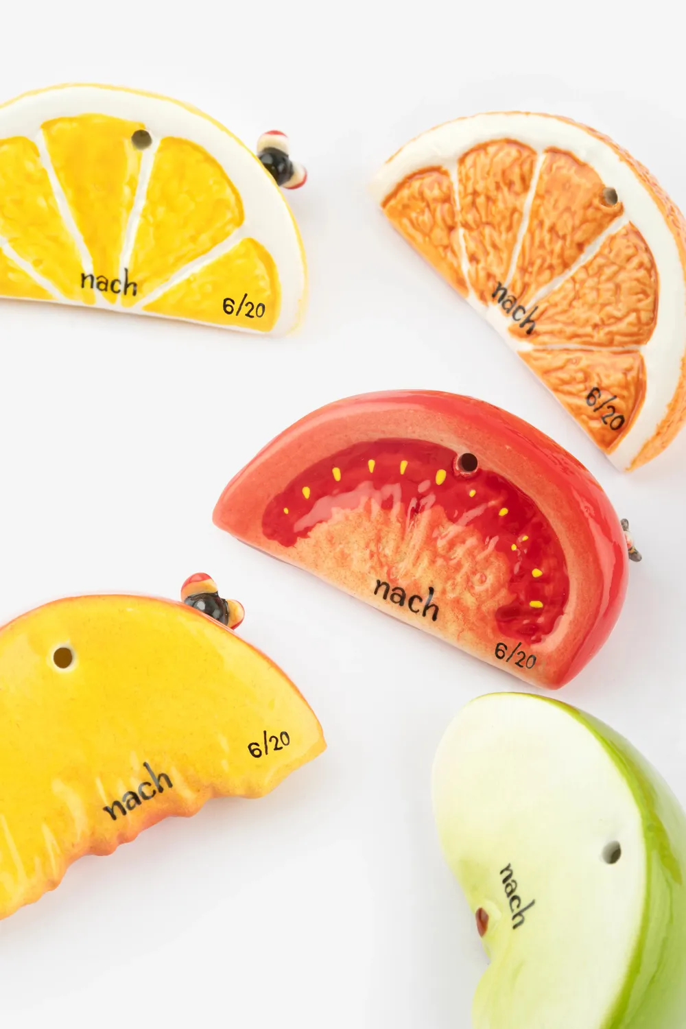 Nach Bijoux Art de vivre n°2 set 6 porte-couteaux fruits
