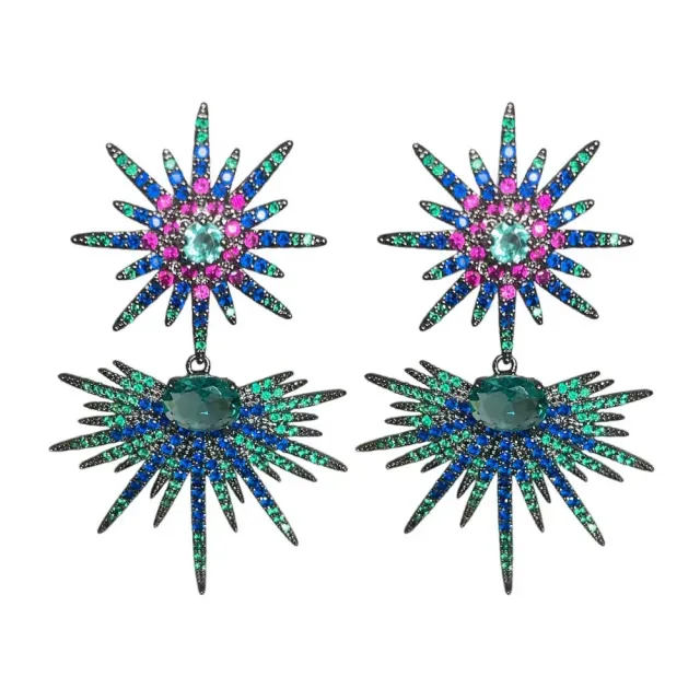 Nao de Paris Stellar boucles pendantes zirconium