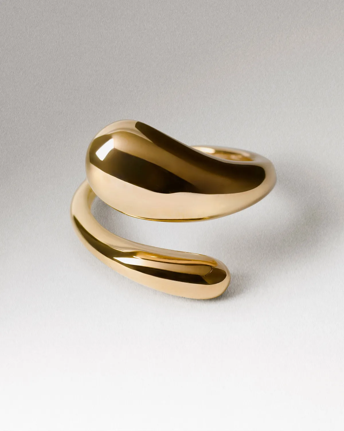 PDPAOLA Rodeo Orbit bague plaqué or 18 carats