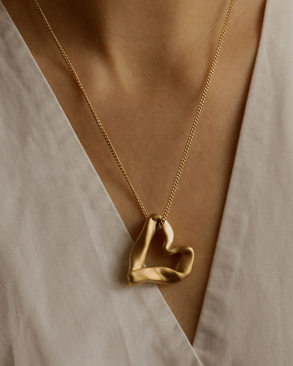 Completedworks Heart Metaphor collier pendentif vermeil