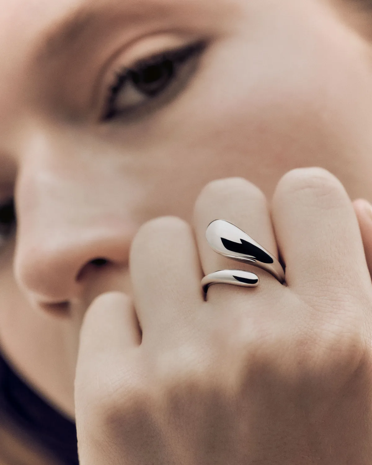 PDPAOLA Orbit bague large argent
