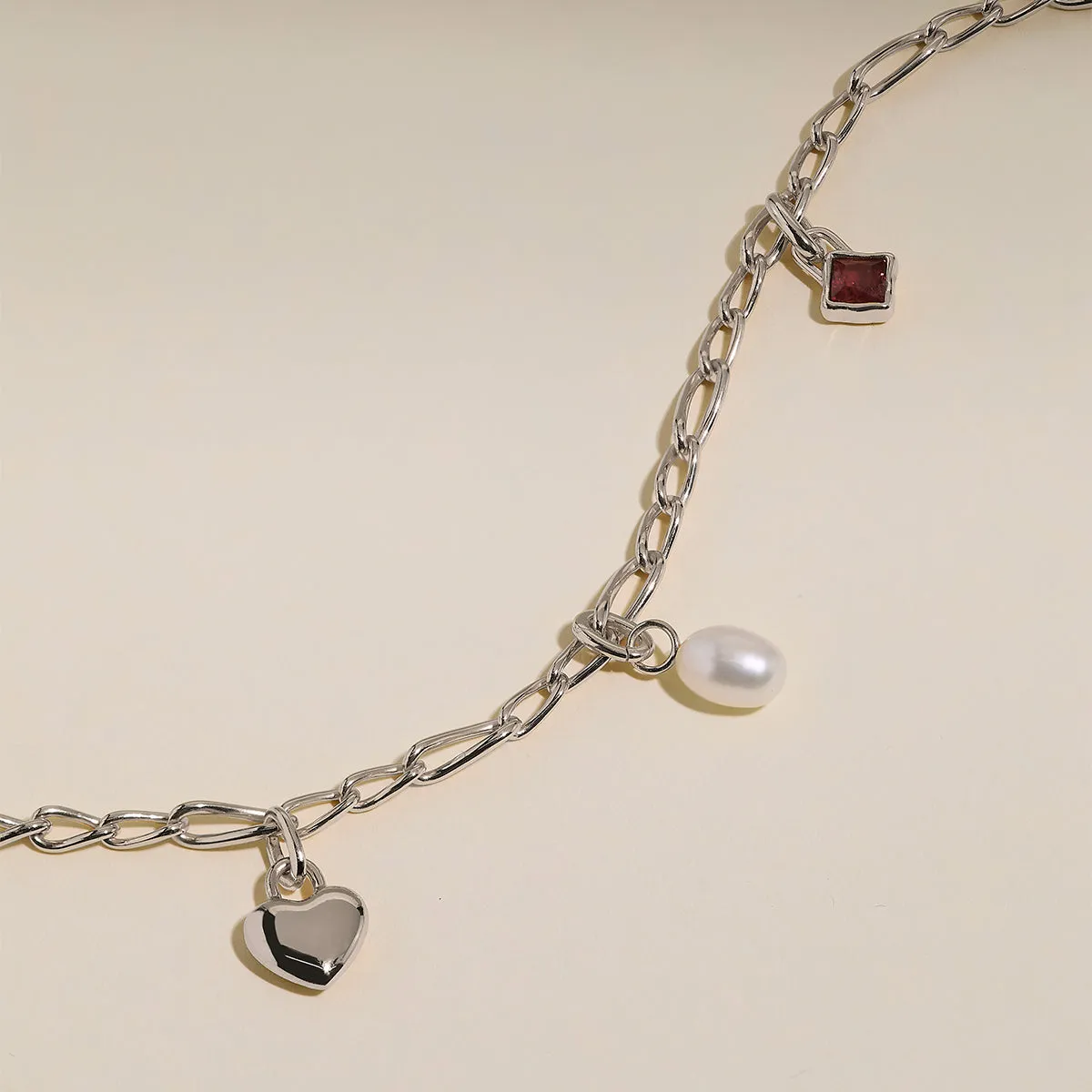 Astrid & Miyu Infinite Slim Chain bracelet argent fin