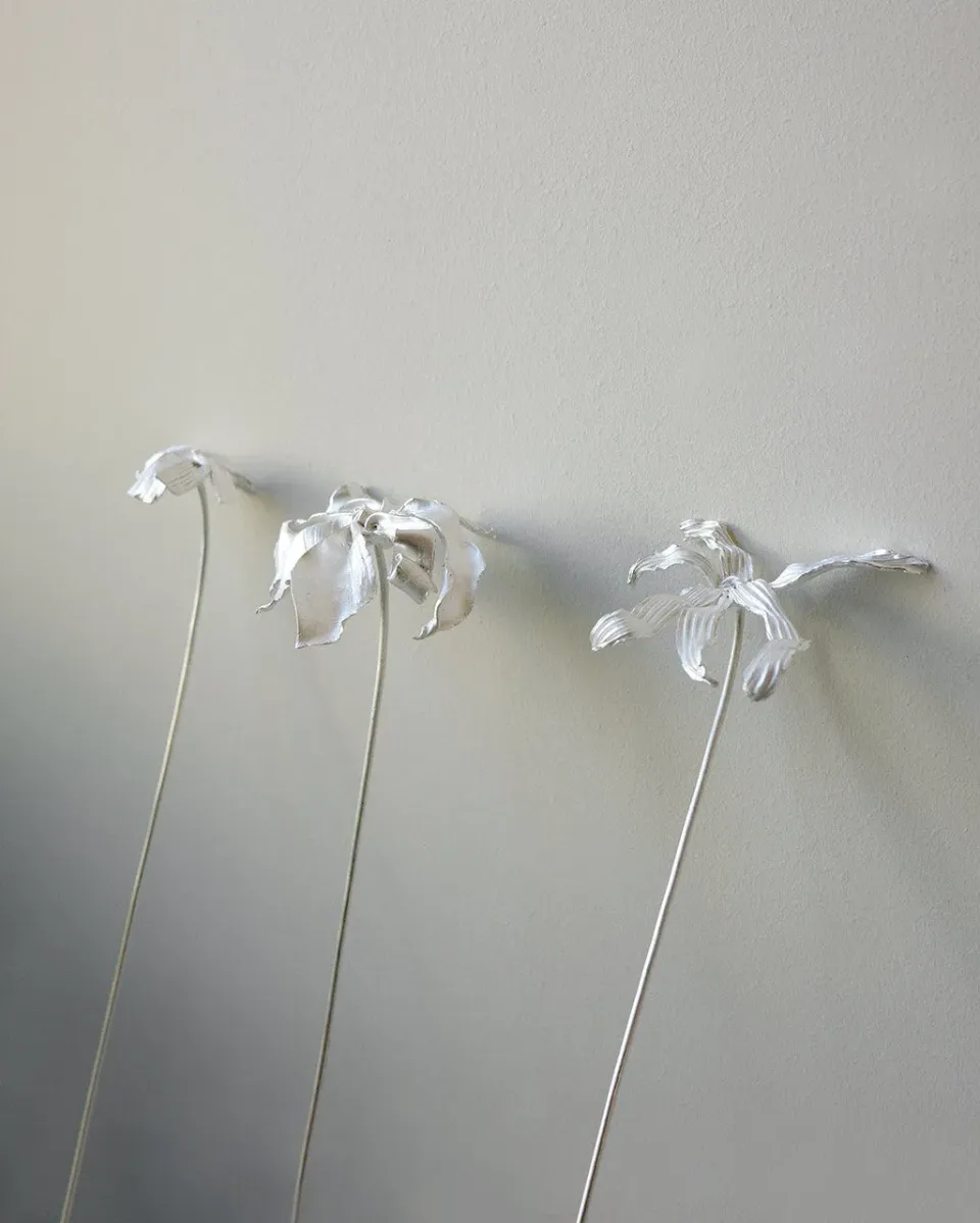 Completedworks L65 lot 3 ornements fleur argent sterling