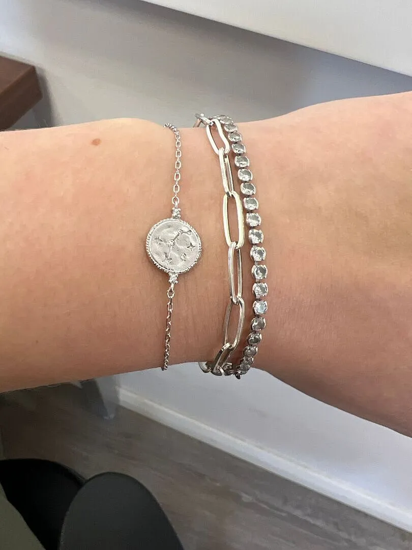 Astrid & Miyu Aries Zodiac bracelet argent Bélier