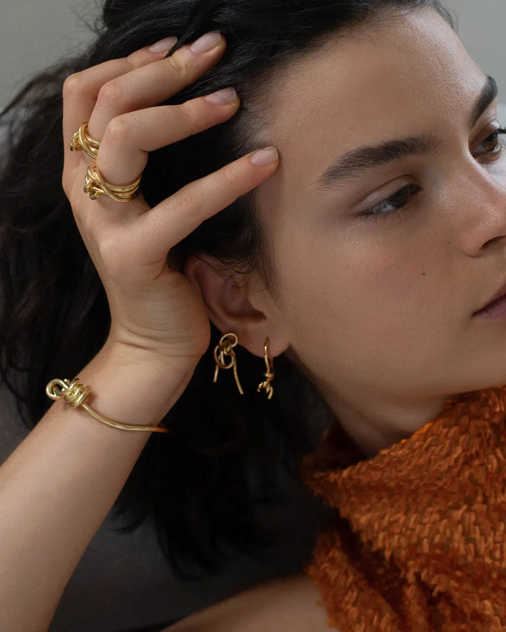 Completedworks Coil Notsobig Thread II boucles d’oreilles vermeil recyclé