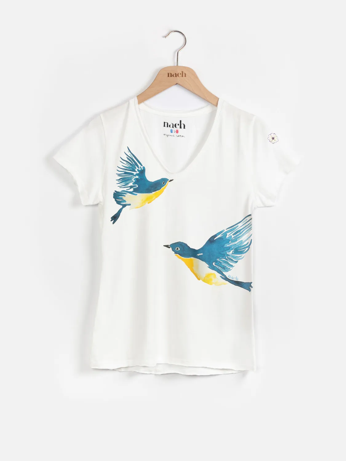 Nach Bijoux Victor t-shirt paruline oiseaux cintré