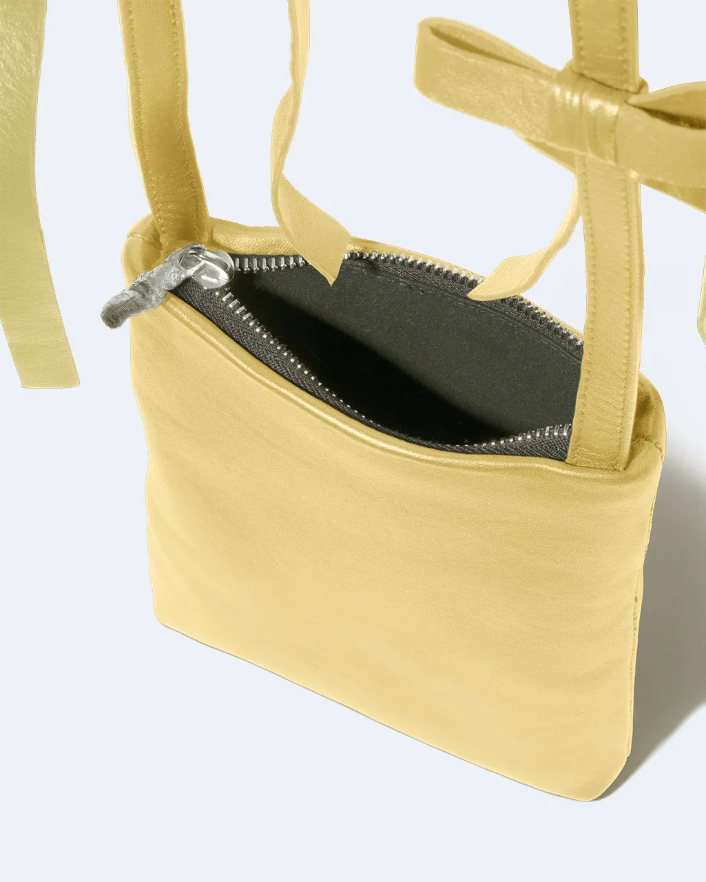 Completedworks Bows sac bandoulière jaune cuir nœuds