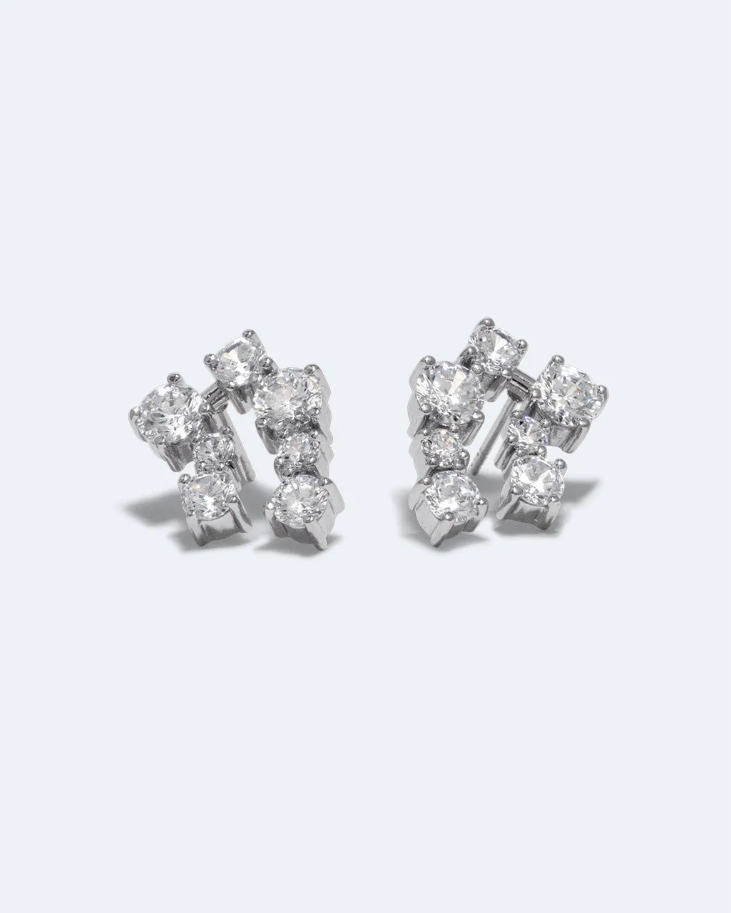 Completedworks Myth boucles d'oreilles zirconia rhodié