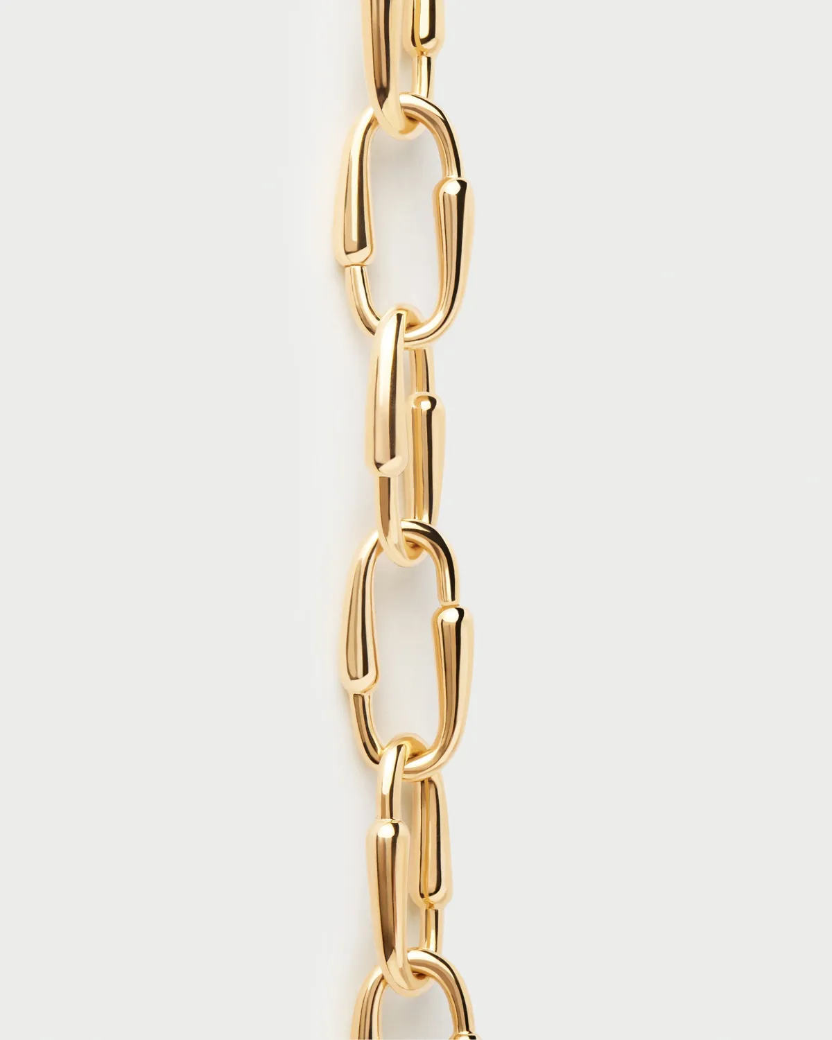 PDPAOLA Loop collier chaîne 51,5 cm maillons dorés