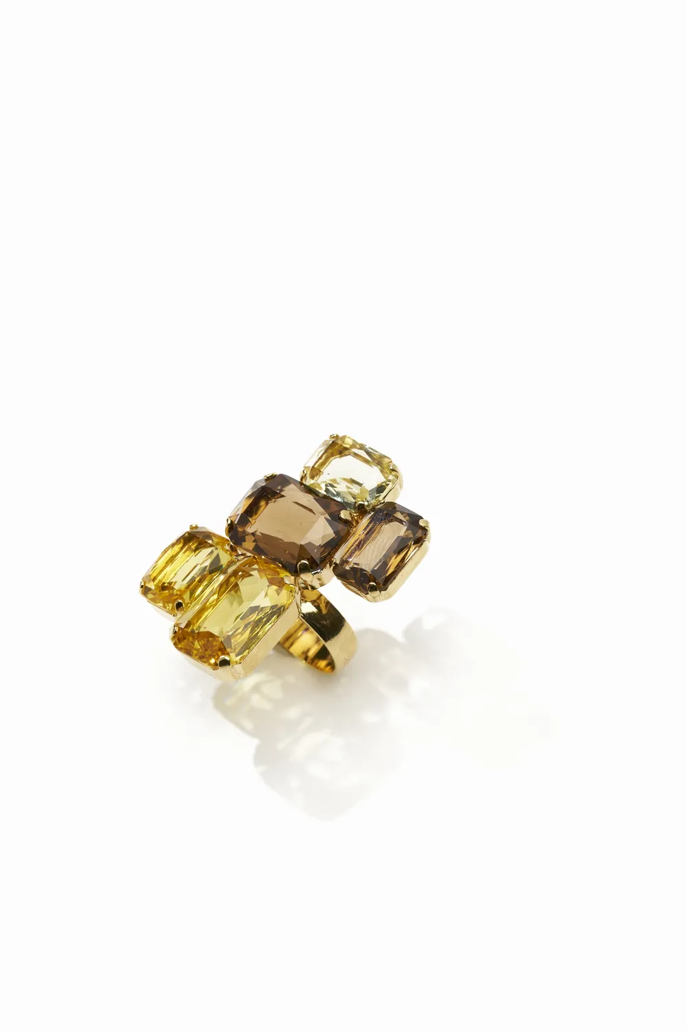 Philippe Ferrandis Baléares bague ajustable plaqué or 24 carats
