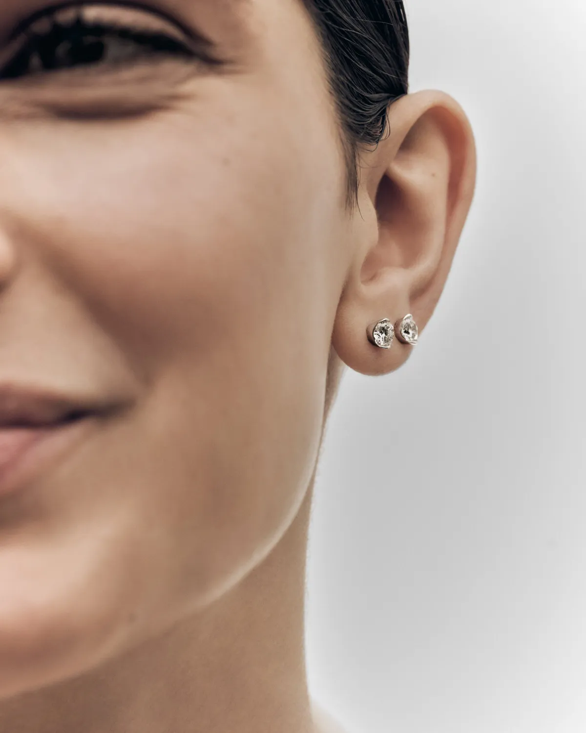 PDPAOLA Grace puce or blanc diamant unitaire
