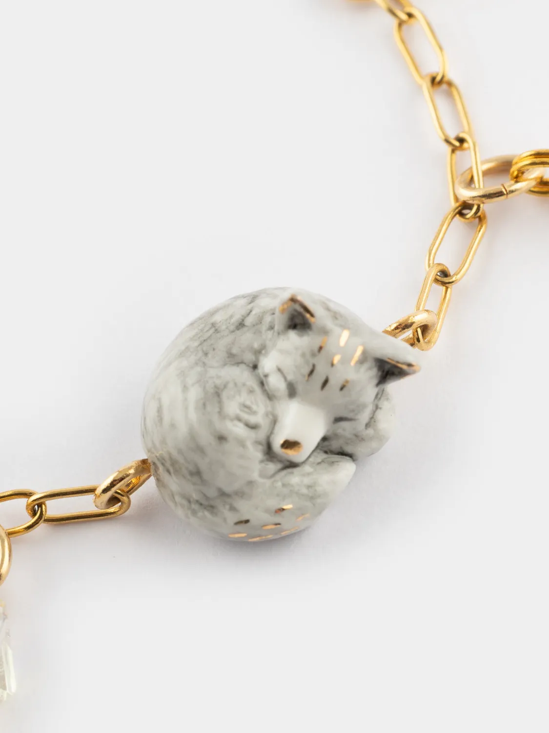 Nach Bijoux Arctique bracelet renard polaire porcelaine
