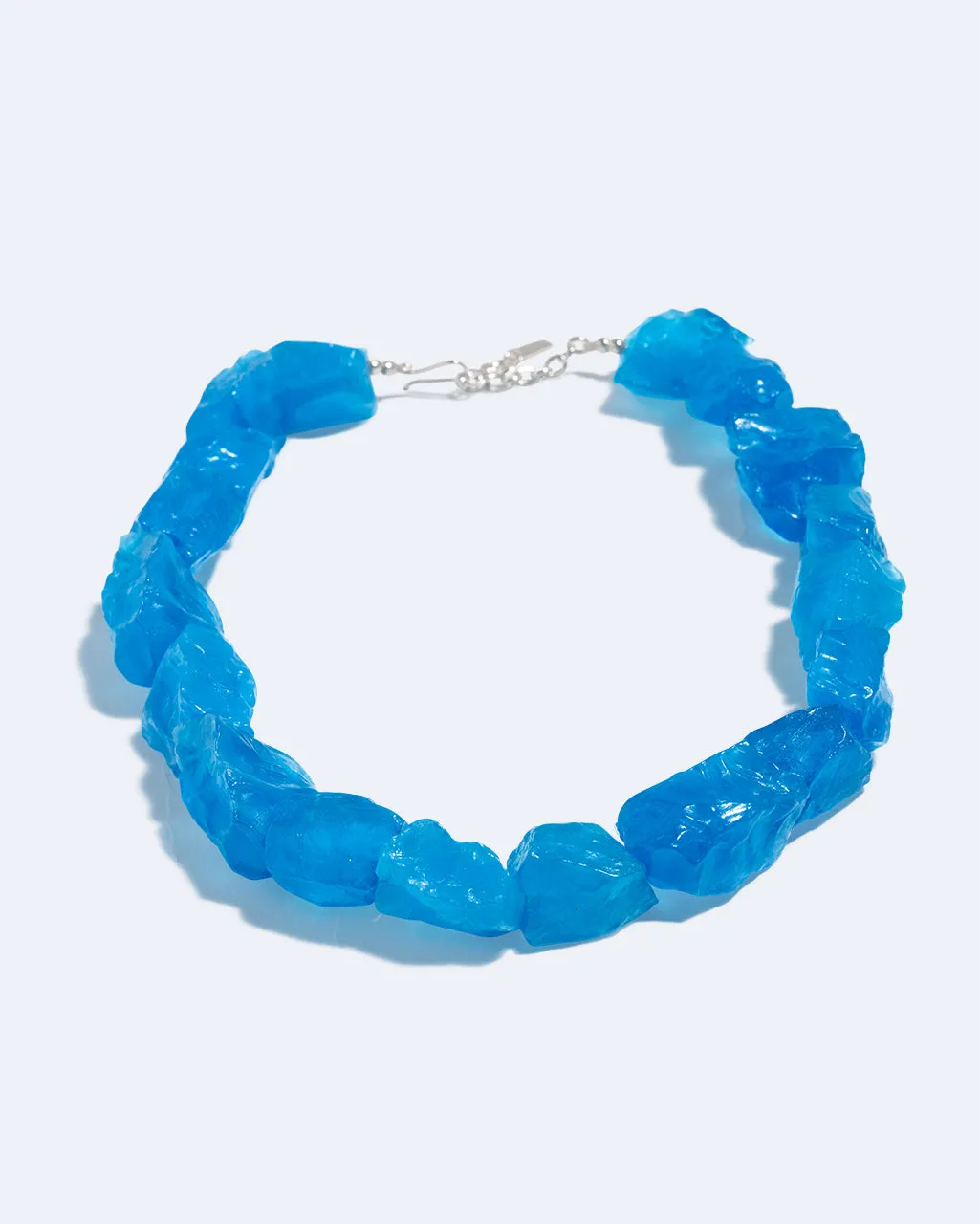 Completedworks Iceberg's Other Half collier résine bleue argent