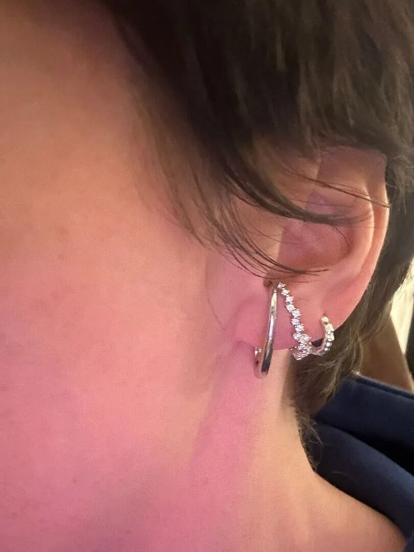 Astrid & Miyu Orbit boucles d'oreilles cristal argenté