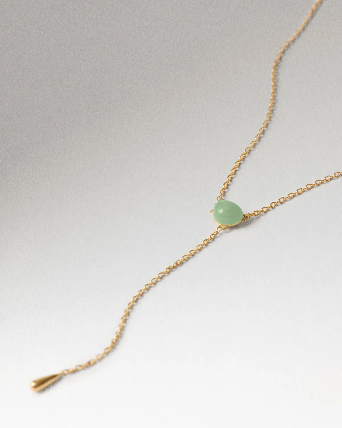 PDPAOLA Stella collier aventurine verte doré pierre