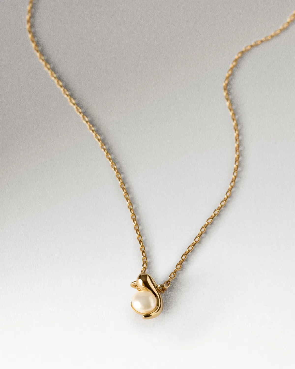 PDPAOLA La Perla collier perle or 40-50 cm