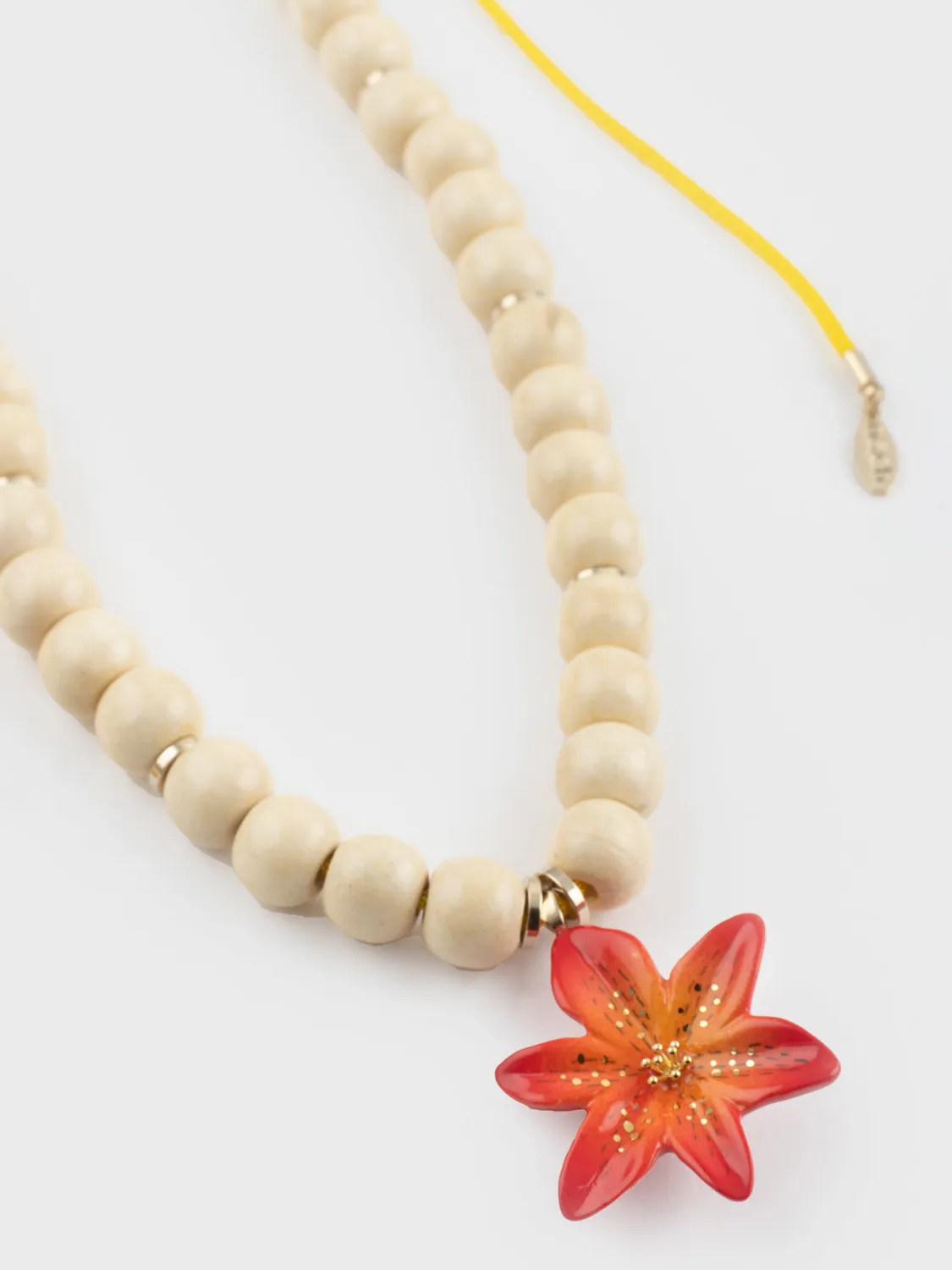 Nach Bijoux Lys Tigrée collier perles ajustable 95 cm