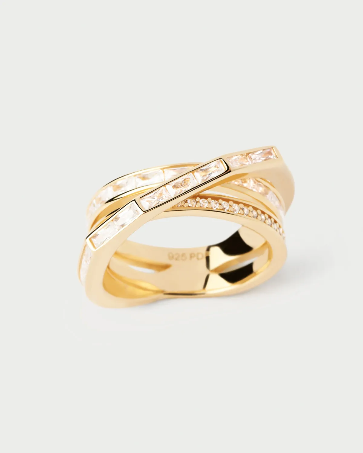 PDPAOLA Verona bague zirconia blanc taille 8-18