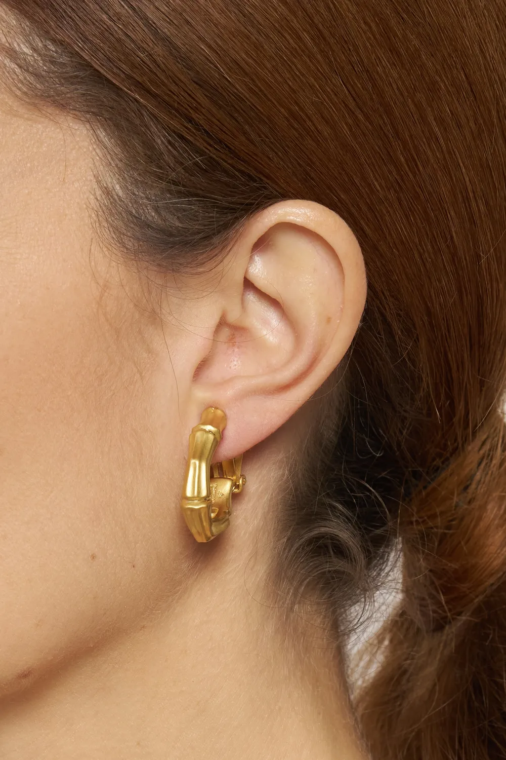 Philippe Ferrandis Bambou boucles d'oreilles clips