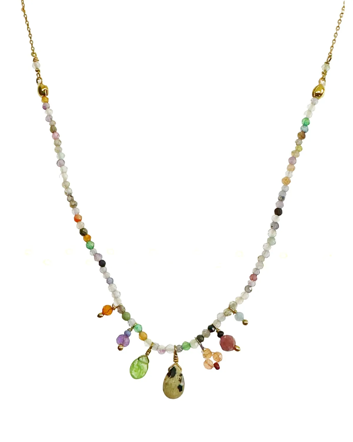 Le Fourbi de Capucine P32 collier jaspe améthyste