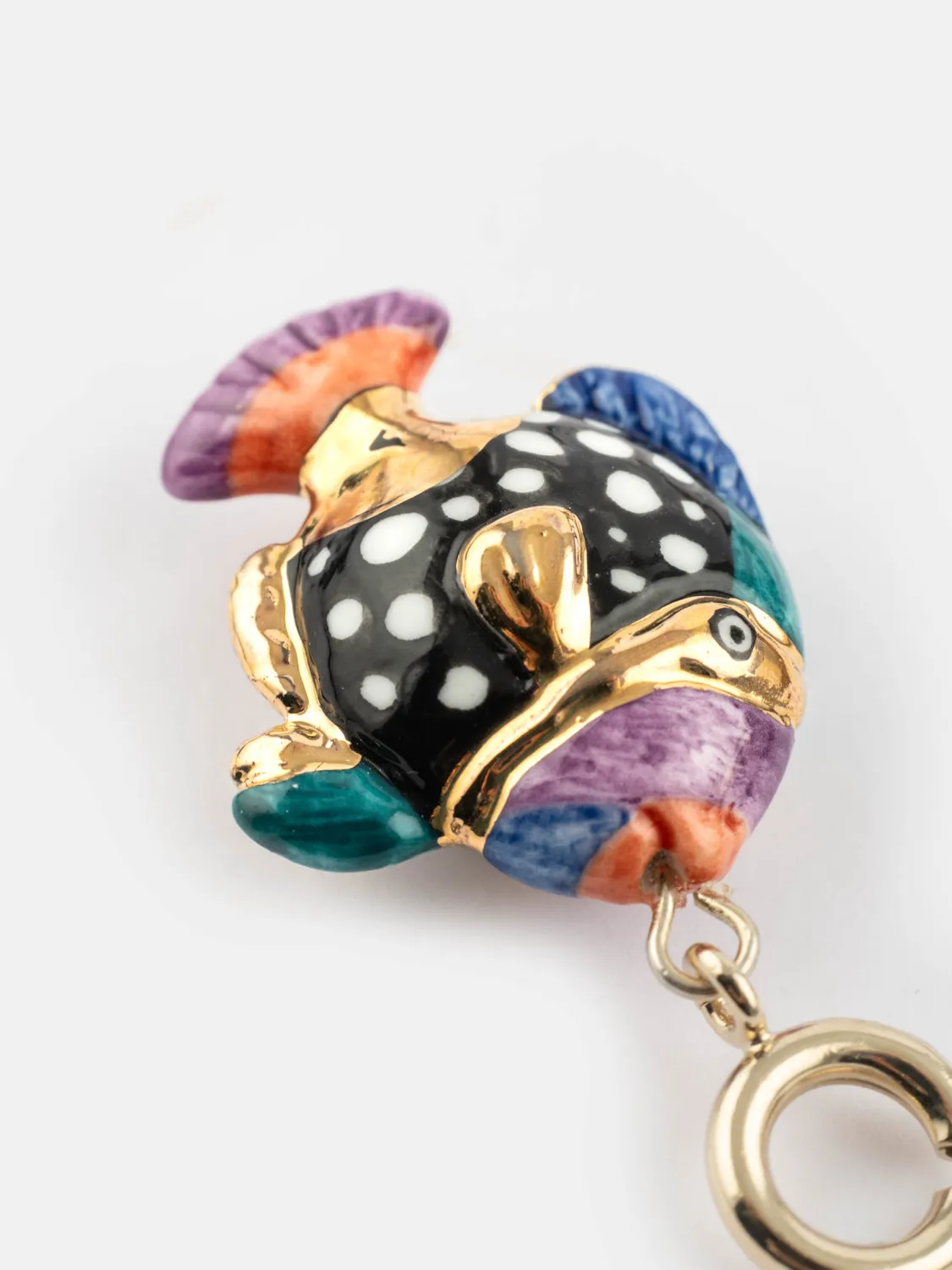 Nach maxi charm's poisson tacheté 2,5 cm porcelaine