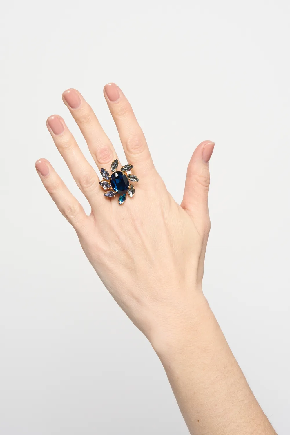 Philippe Ferrandis Paris By Night bague ajustable bleu cristal