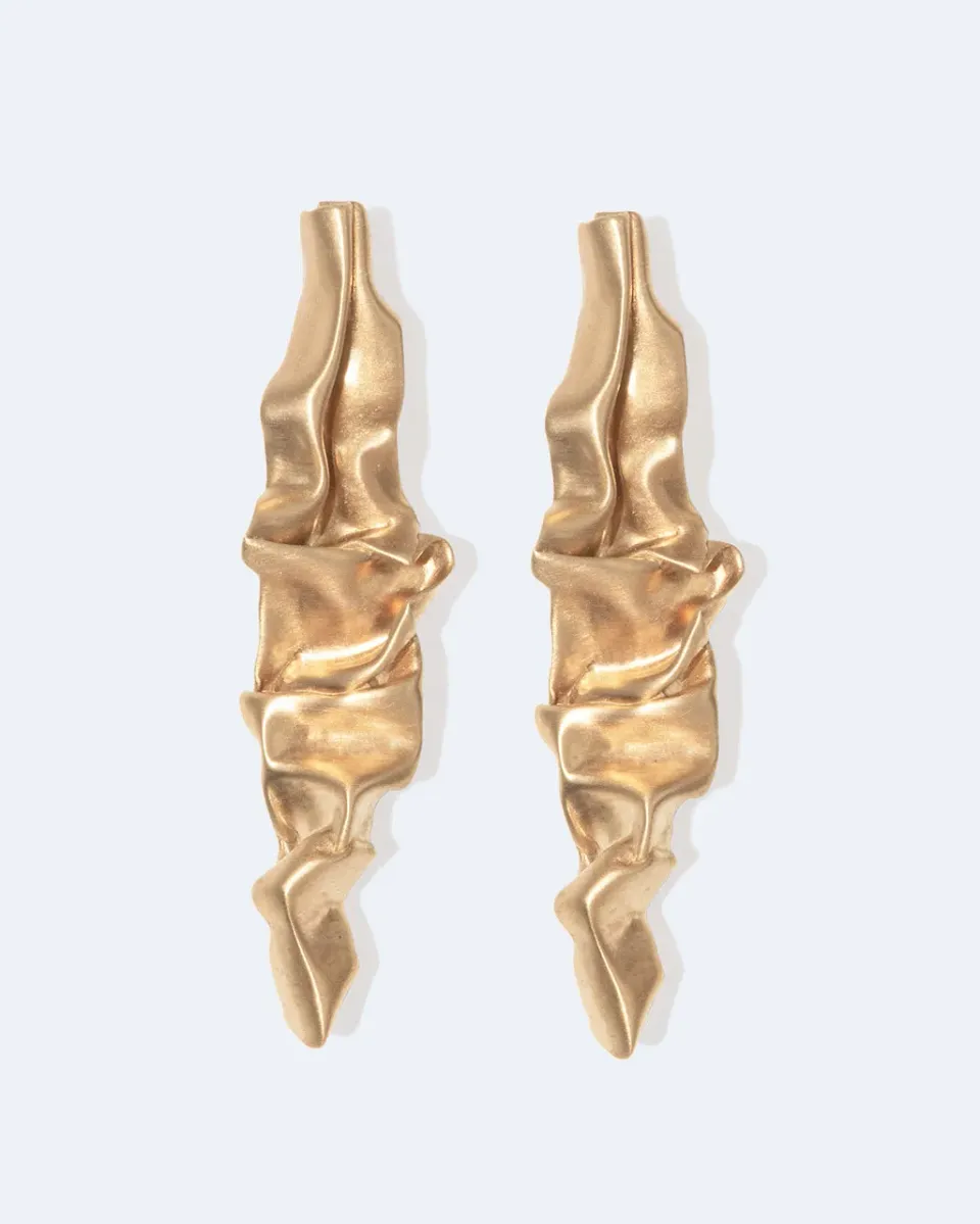 Completedworks Crumple III boucles vermeil or froissé