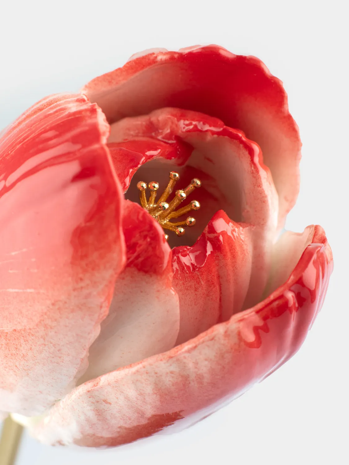 Nach Bijoux Tulipe Éternelle rouge porcelaine numérotée