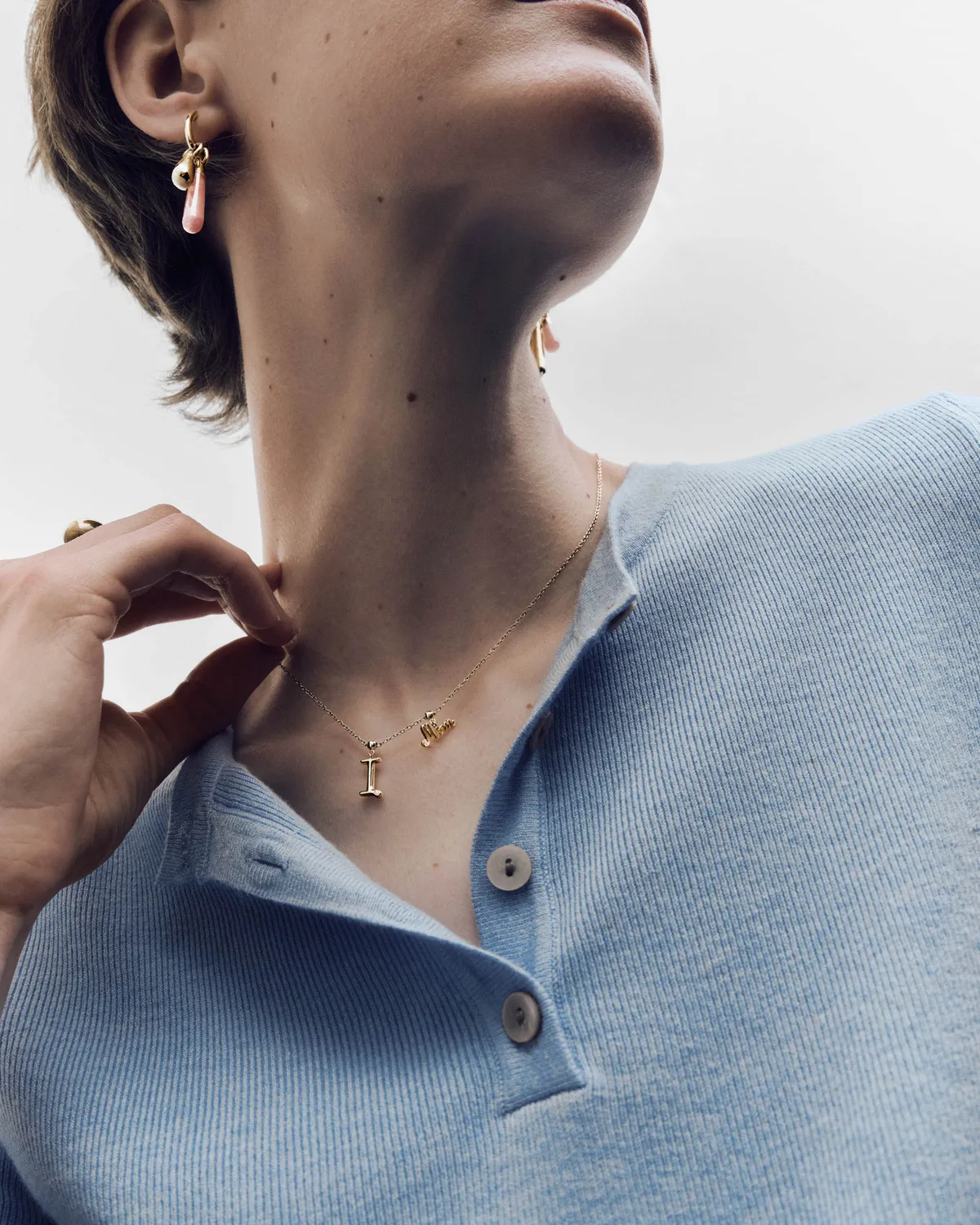 PDPAOLA Charms Initial I breloque zircone dorée
