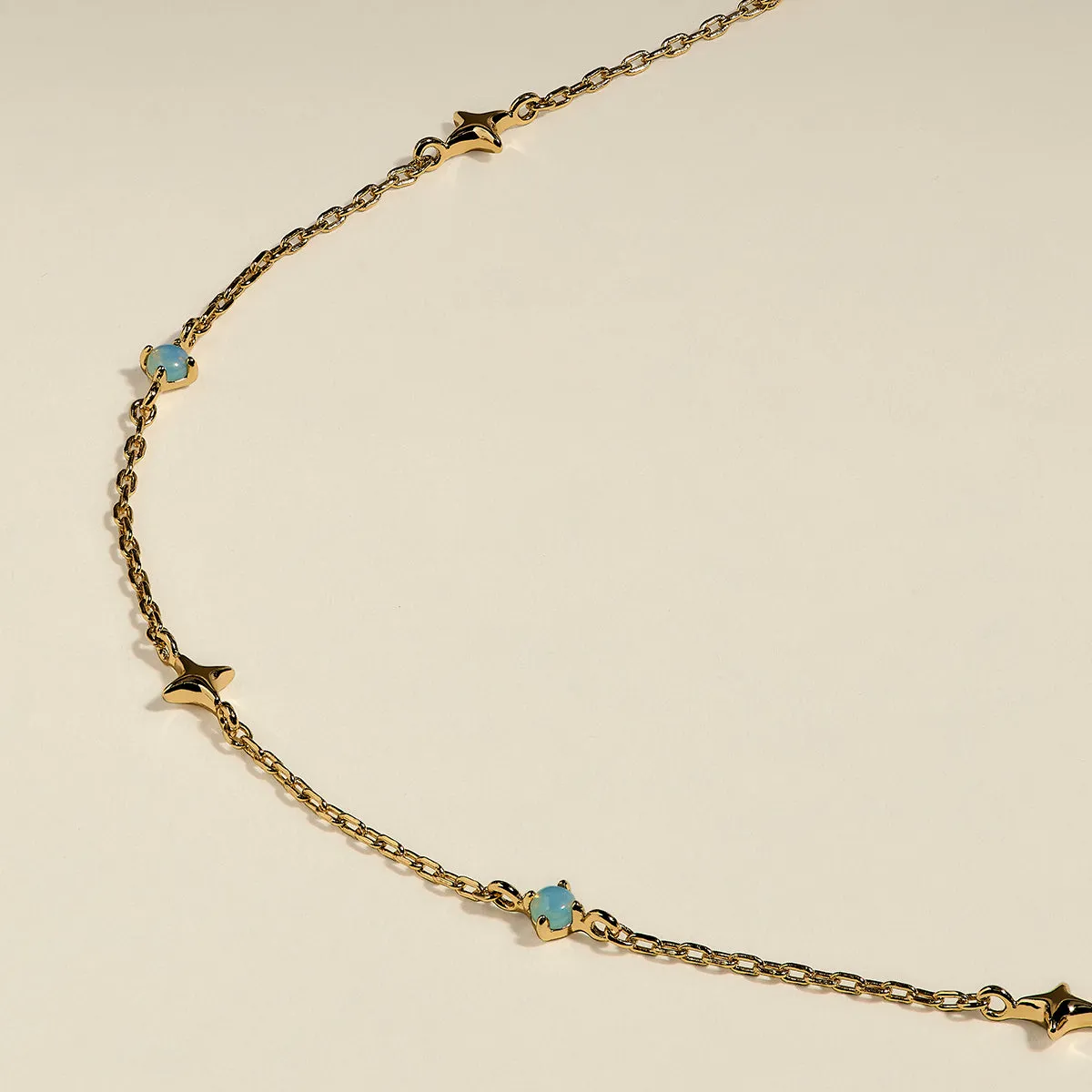 Astrid & Miyu Cosmic Opal collier or opale étoile