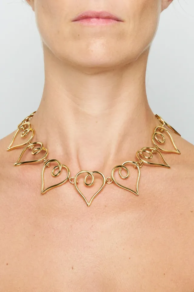 Philippe Ferrandis Love collier petits cœurs doré