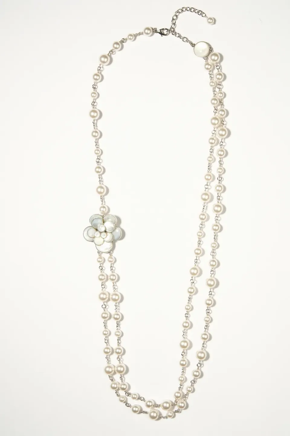 Philippe Ferrandis Cielo collier sautoir nacre blanche