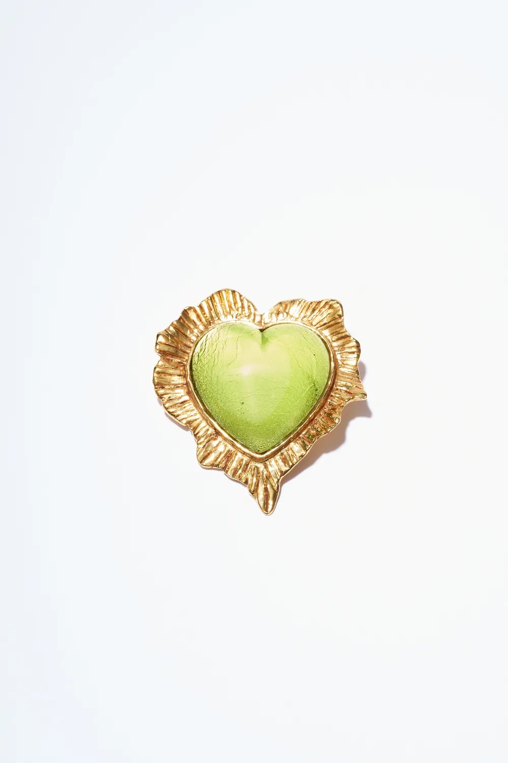 Philippe Ferrandis Break My Heart broche cœur strass 5,5 cm
