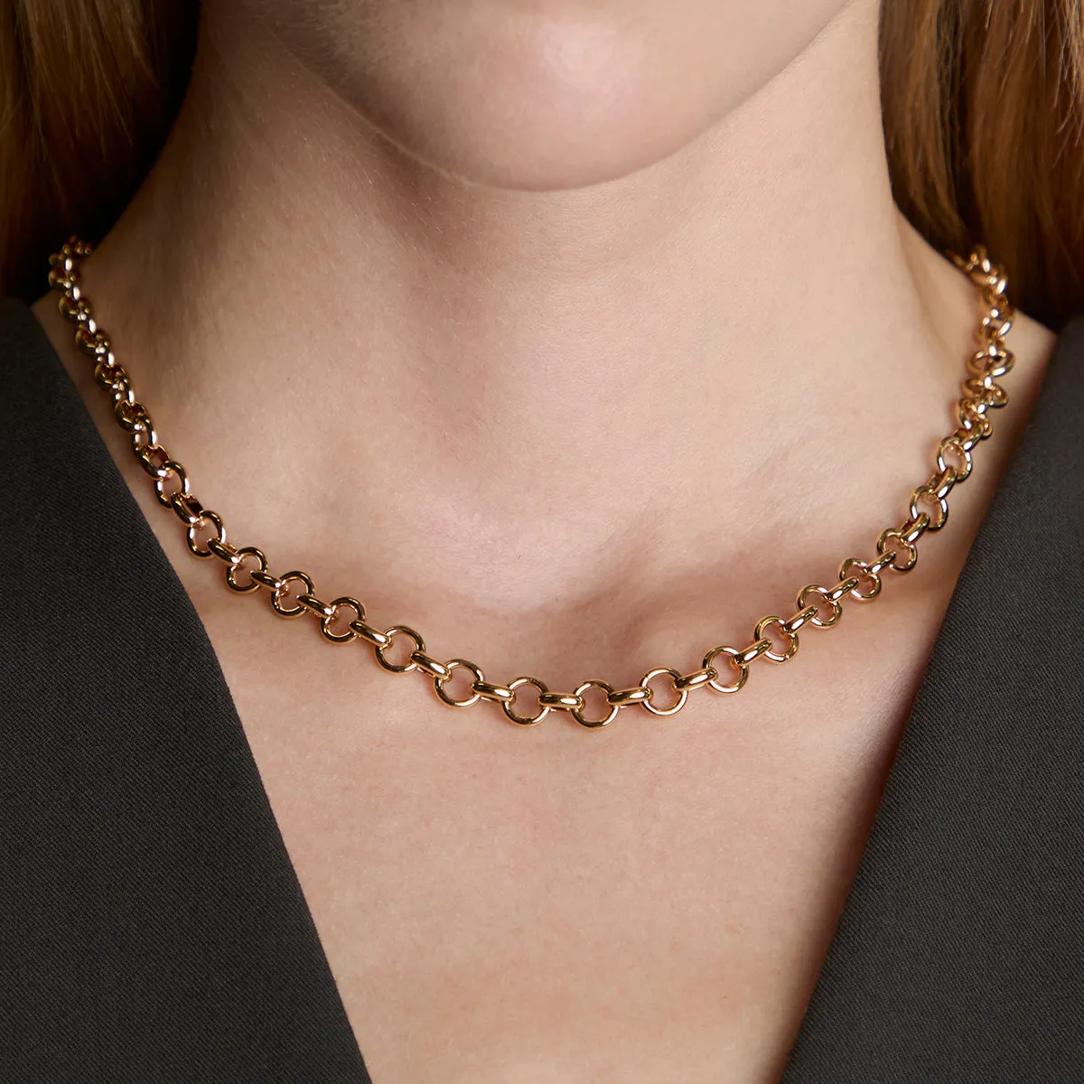 Astrid & Miyu Bold Chelsea collier chaîne doré
